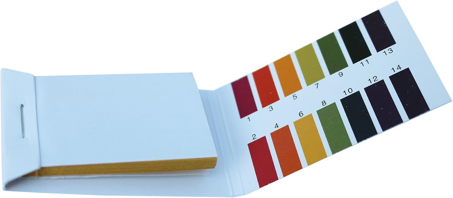 Litmus pH Test Strips | (pH 1-14), Universal Indicator, 2 Packs of 100 Strips. Test and Track Your Water, Diet, Saliva, Pool, Aquarium, Urine, and Soil.