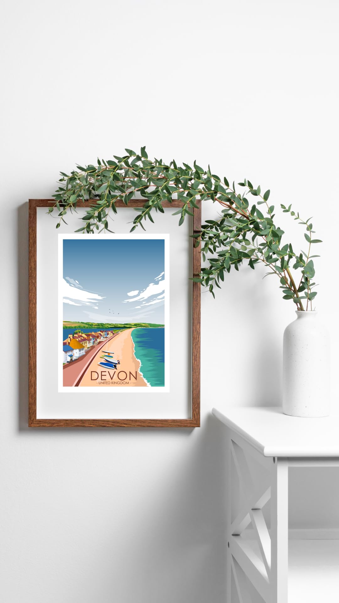 Hewson's Gifts UK Travel Print UK Cities and Shires, Handmade Print Of The Beautiful Places of United Kingdom - Image 2