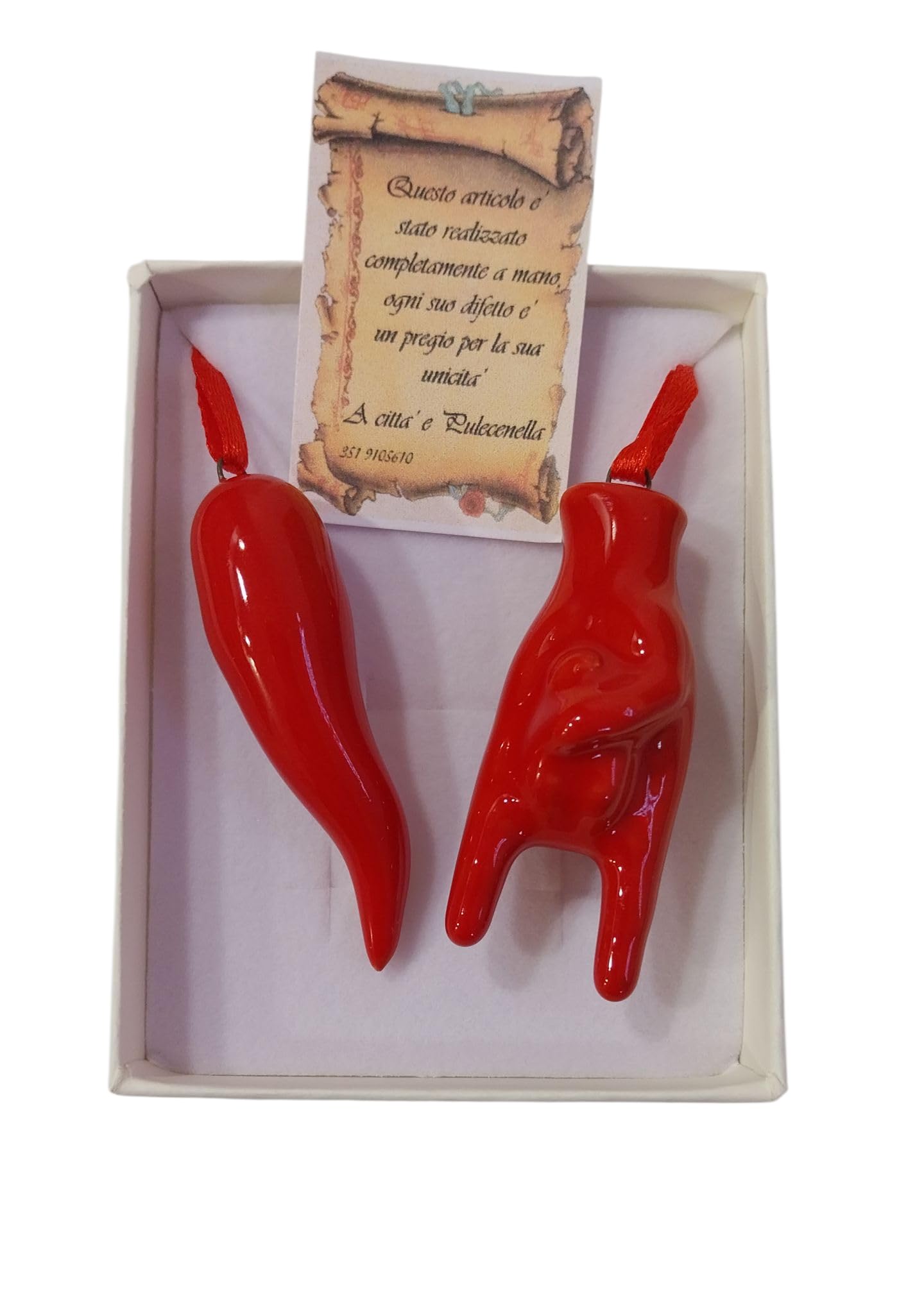 Cornetti Portafortuna In Metallo - 25 Pezzi Rossi Da 3 Cm Per Decorazioni E Regali