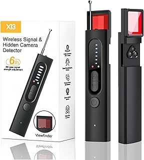 [2025 Upgraded] Hidden Camera Detectors, Bug Detector, Hidden Device GPS Detector, Rf Wireless Signal Scanner, Camera Detector Finder for Travel, Hotels, Offices, 6 Levels Sensitivity (Medium)