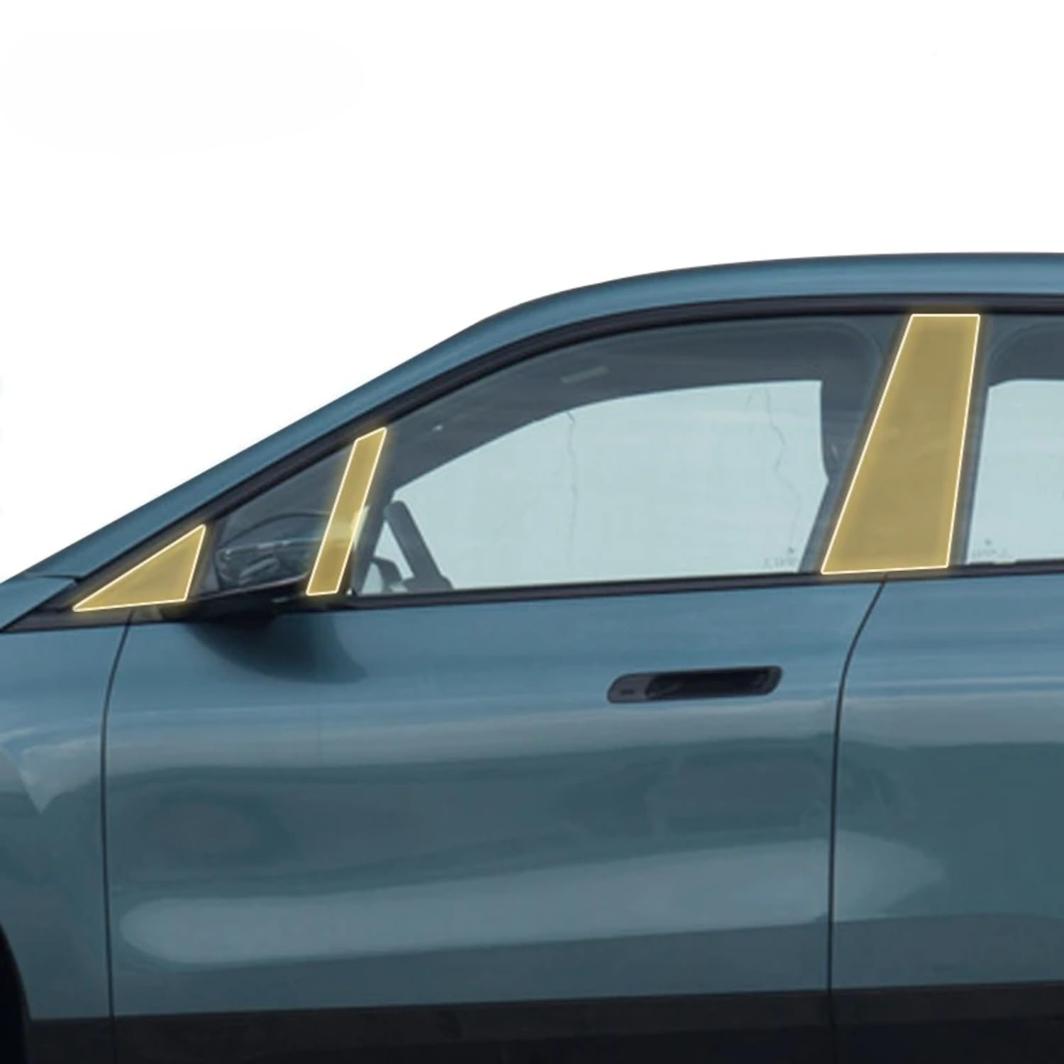Pellicola protettiva per carrozzeria auto, in poliuretano termoplastico, resistente ai graffi, per BMW iX 2022-2024 (A trasparente)