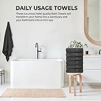 Vista 2 de Hotel & Spa - Juego de 24 paños 100% algodón, ultra suaves, de secado rápido, ligeros, altamente absorbentes, perfectos para cara, manos, spa