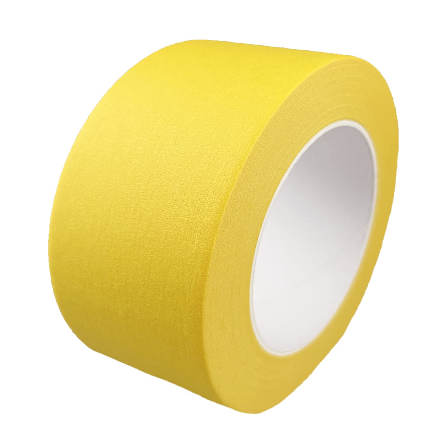 Baijixin Wide Masking Tape, Yellow Painters Tape for Home, Office, School Stationery, DIY Art, Crafts, Labeling (3 Inch X 55 Yards)