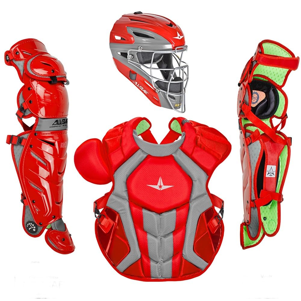 All-Star S7 Axis for Adults - Baseball Catching Equipment Kit (Catching Helmet, Chest Protector, Leg Guards), NOCSAE Standard