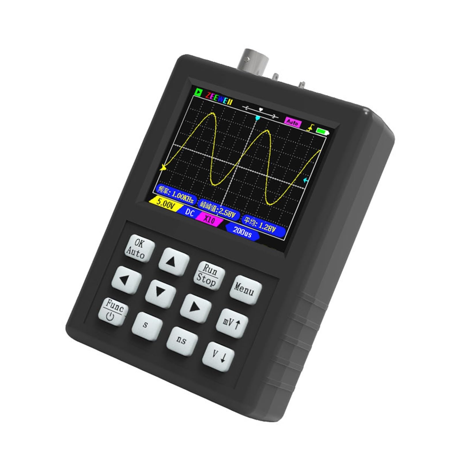 Osciloscopio Digital Osciloscopio Digital portátil DSO1C81, Ancho de Banda 100 MHz con generador Forma Onda