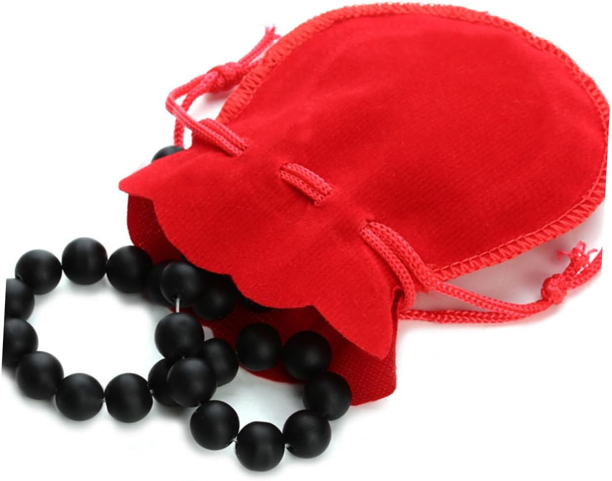 Jewelry Drawstring Bags 10 Pack Gourd Shape Flannel Pouches 2.75X3.54In for Jewelry Storage Organizer Home Display Packaging