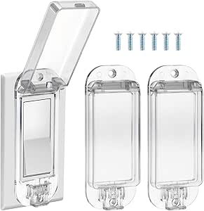 3Pcs Clear Light Switch Cover Guard, Child Proof Wall Switch Cover ...