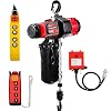 NEWTRY 2500 W Electric Chain Hoist 1000 kg 2-Speed 4 m/min & 6.8 m/min Brushless Motor Wireless & Wired Control Bridge Crane Lift G80 3M Lifting Height