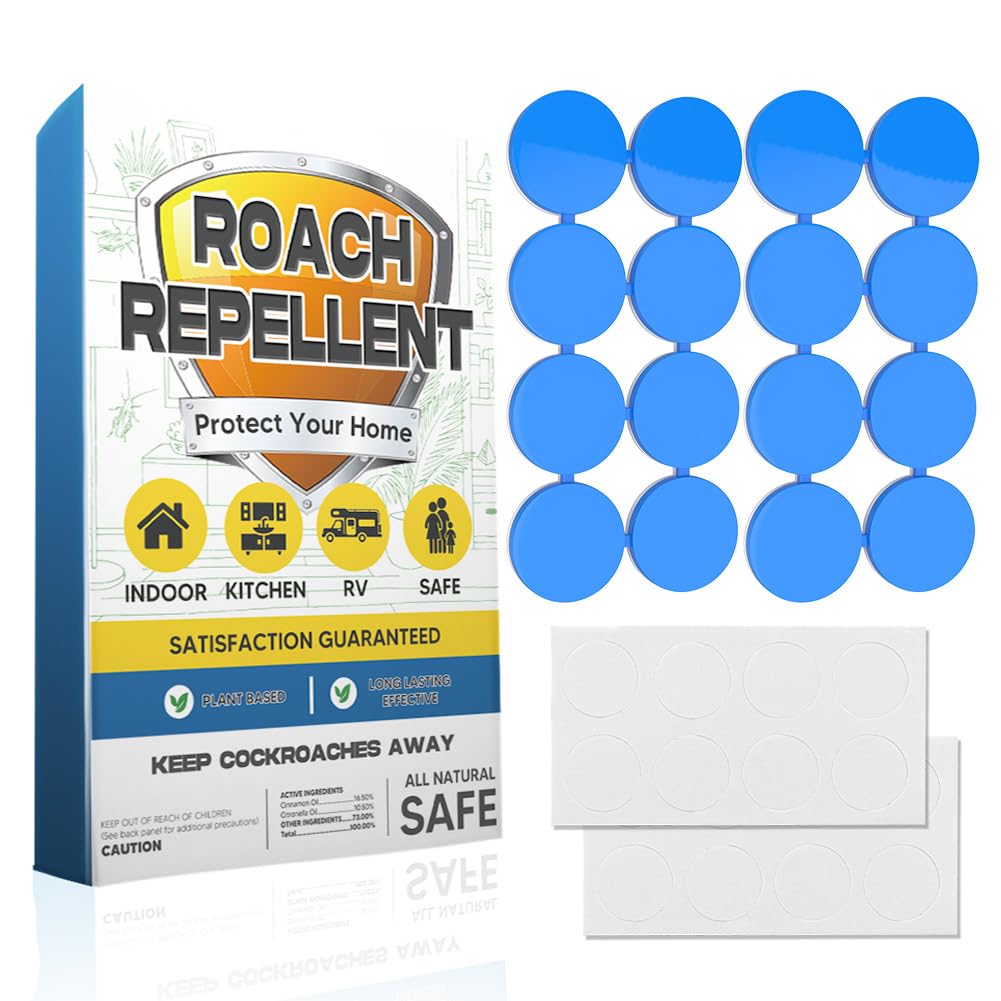Roach Repellent, Cockroach Repellent Indoor Home, Roaches Deterrent, Keep Roaches Away, Pet Safe Roach Repeller Outdoor, Get Rid of Roaches-16P