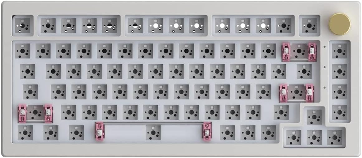 Akko 5075S Barebone DIY Kit for Mechanical Keyboard, Vintage White