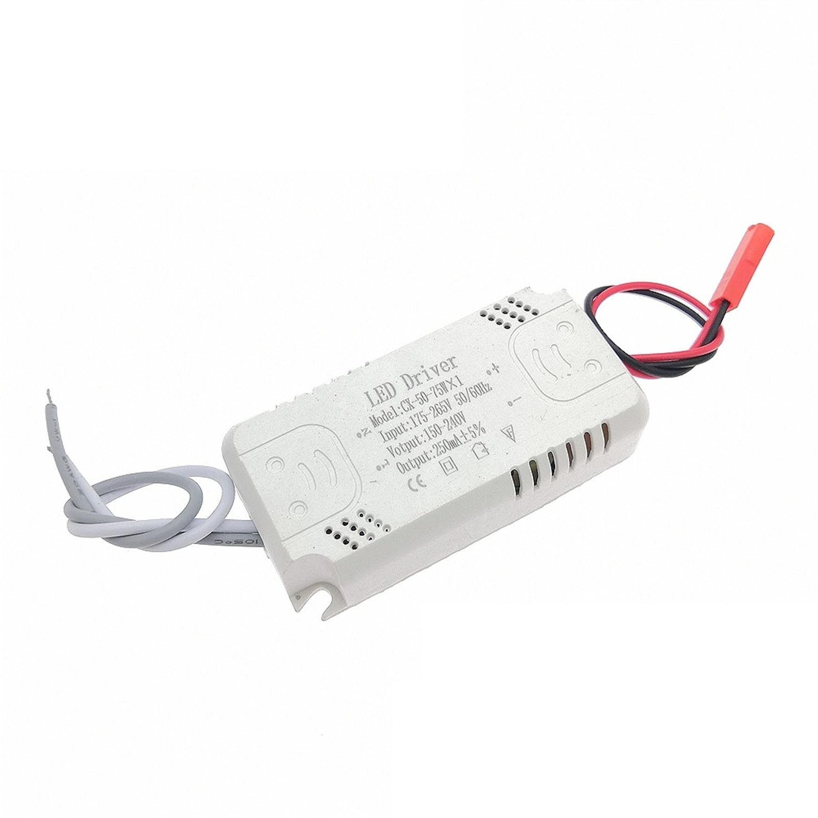 FCARUMIQP 1PCS LED Driver 250mA 8-24W 25-40W 37-50W 50-75W Power Supply Unit AC175-265V Lighting for Lights & Chandeliers(50-75Wx1)
