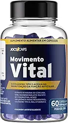 Movimento Vital - Suplemento Completo para Articulações, Músculos e Ossos, Colágeno Tipo 2, Cúrcuma, Magnésio e Vitamina D, Ácido Hialurônico, Apoio à Mobilidade e Bem-Estar; 60 Cápsulas