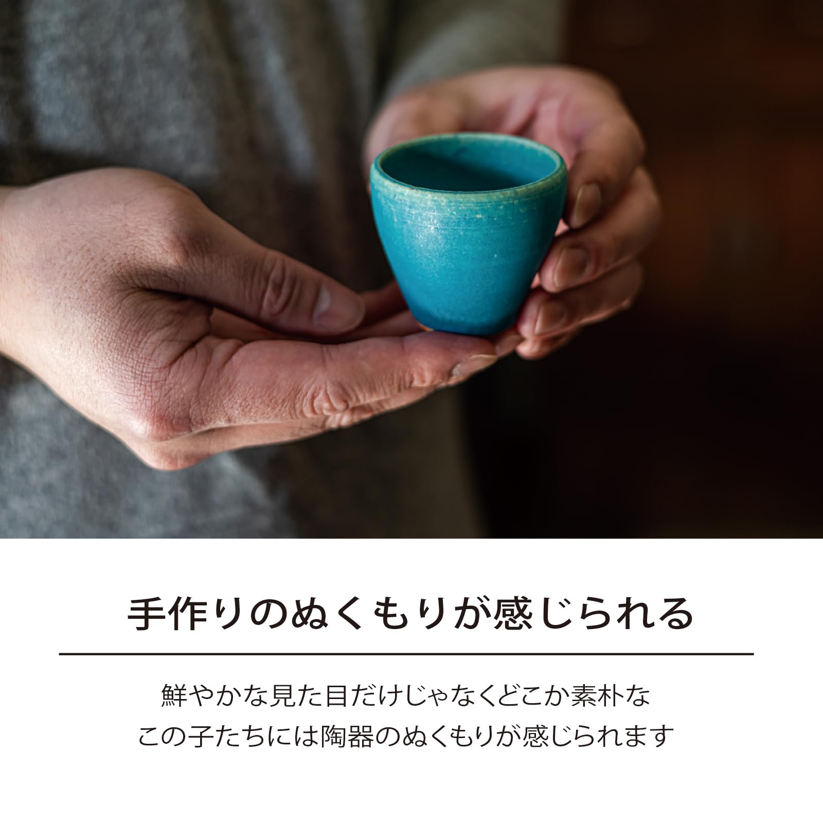 Amazon.co.jp: 鴻月（こうげつ） 酒器セット ブルー 陶器 信楽焼