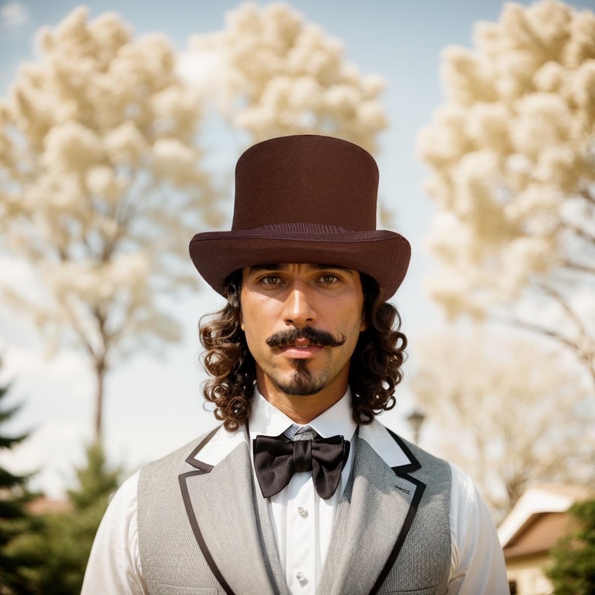 Wool Felt Top Hat Victorian Mad Hatter 6" Magic Hat Gentlemen Performing Jazz Caps Rock Hat for Men Women Gift - Image 6