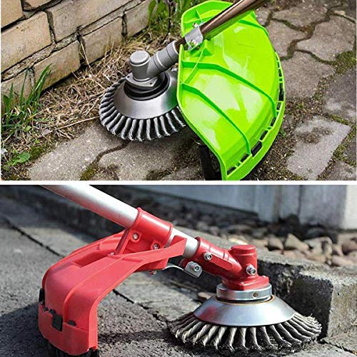 VINMEN 6 inch Steel Trimmer Head Brush Cutter Replacement Kit Upgraded Version with 7pcs Accessories for String Trimmers,Rust Removal,Weed Grass Eater Head,Lawn Mower Cleaning Tool(6 inch) - Thumbnail 4