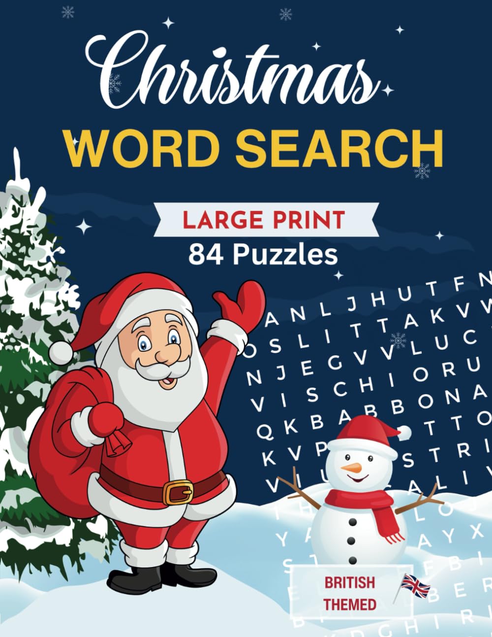 Christmas Word Search: A large print word search puzzle collection with British spellings, traditions and nostalgia
