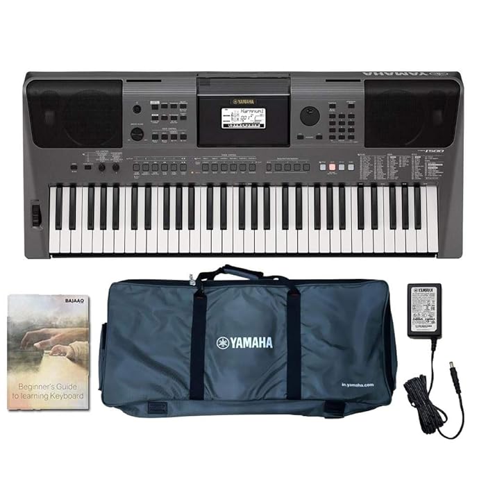 Buy Yamaha PSR I500 61Key Portable Keyboard with Adaptor, Yamaha