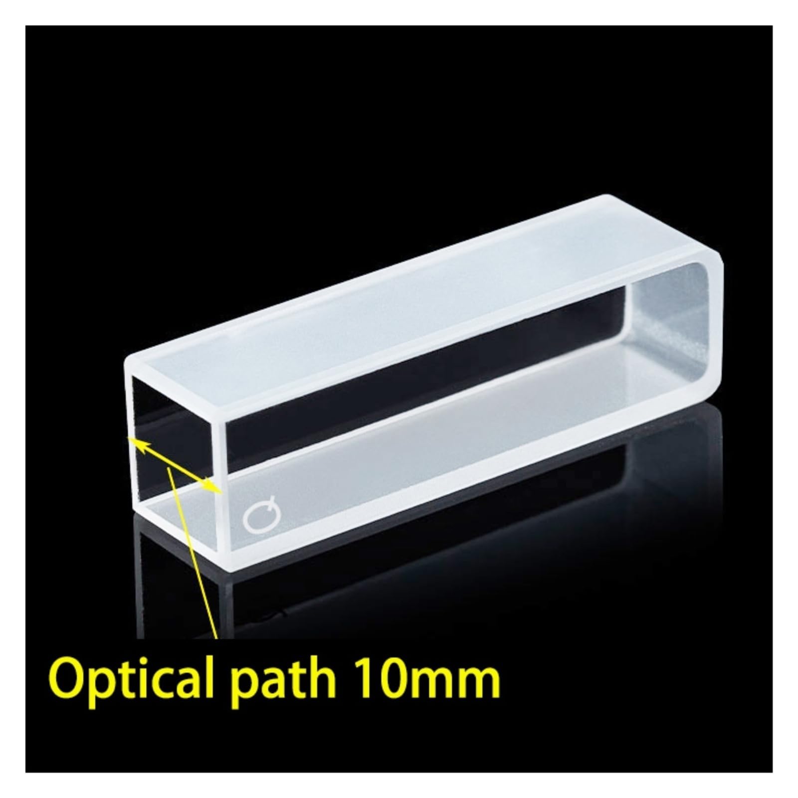 Cuvette al Quarzo da 2 Pezzi con coperchi, Dimensioni 12,5 * 12,5 * 45 mm, Percorso Ottico 10 mm, JGS1, traslucenza su Due Lati, Adatte for Laboratorio spettrofotometrico