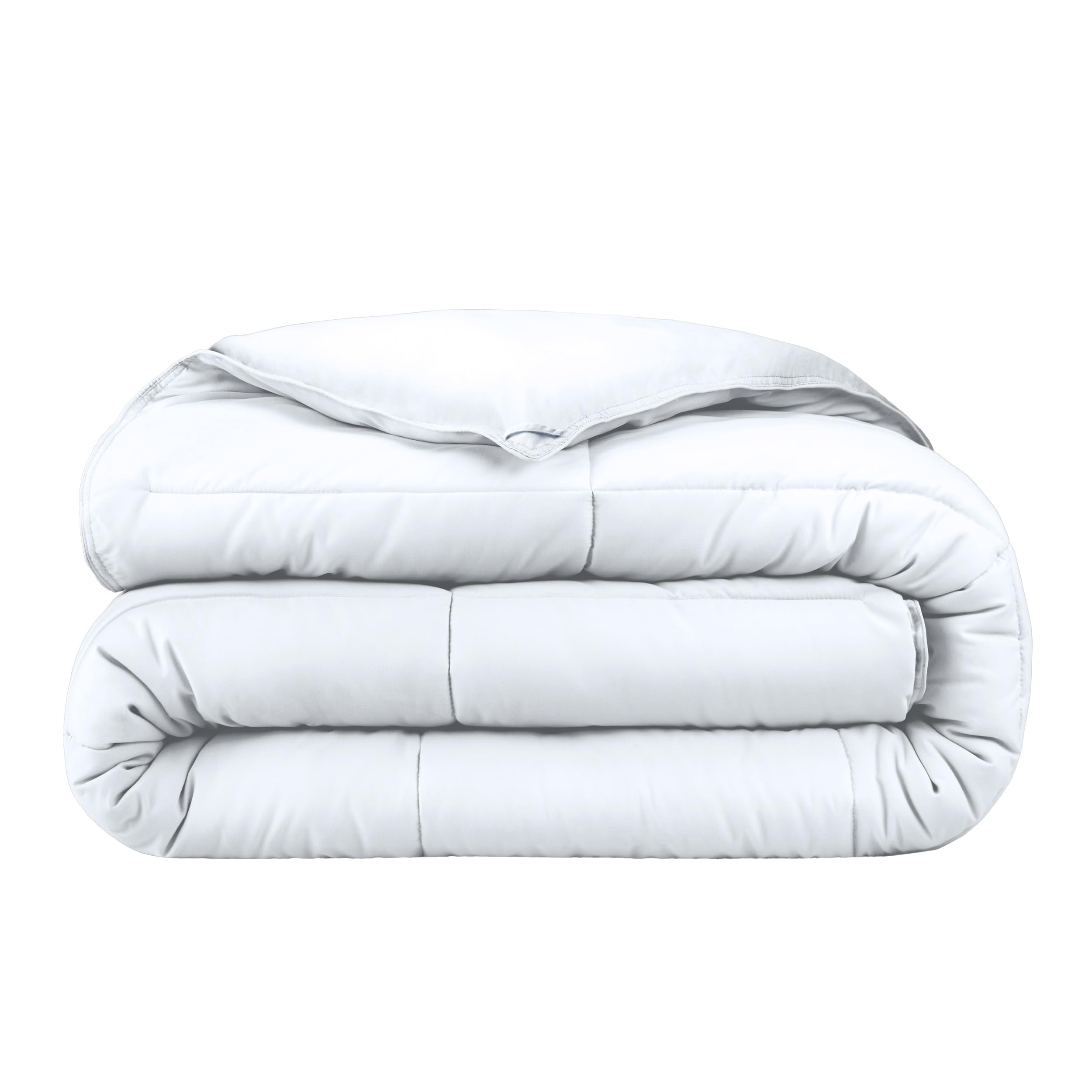 Bare Home Duvet Insert Comforter - Queen Size - Goose Down Alternative - Ultra-Soft - Premium 1800 Series - All Season Warmth - Bedding Comforter (Queen, White)