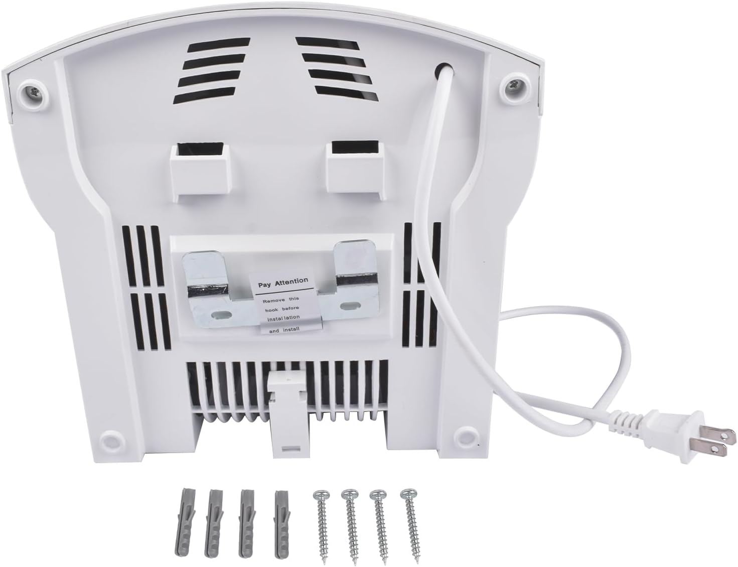 Automatic Electric Hand Dryer, 1800W Commercial Hand Dryer, Noise Reduction High Speed Hand Air Dryer for Commercial & Household, White Mustrod