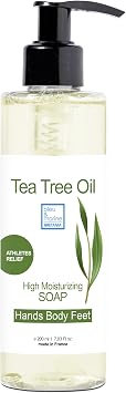 bleu & marine Bretania - Tea Tree Body Wash Shampoo & Face Wash 200ml | Hair & Skin Care | Nail & Foot Care | Acne Cleanser | Natural Body Odour Remover, 200ml Pack of 1