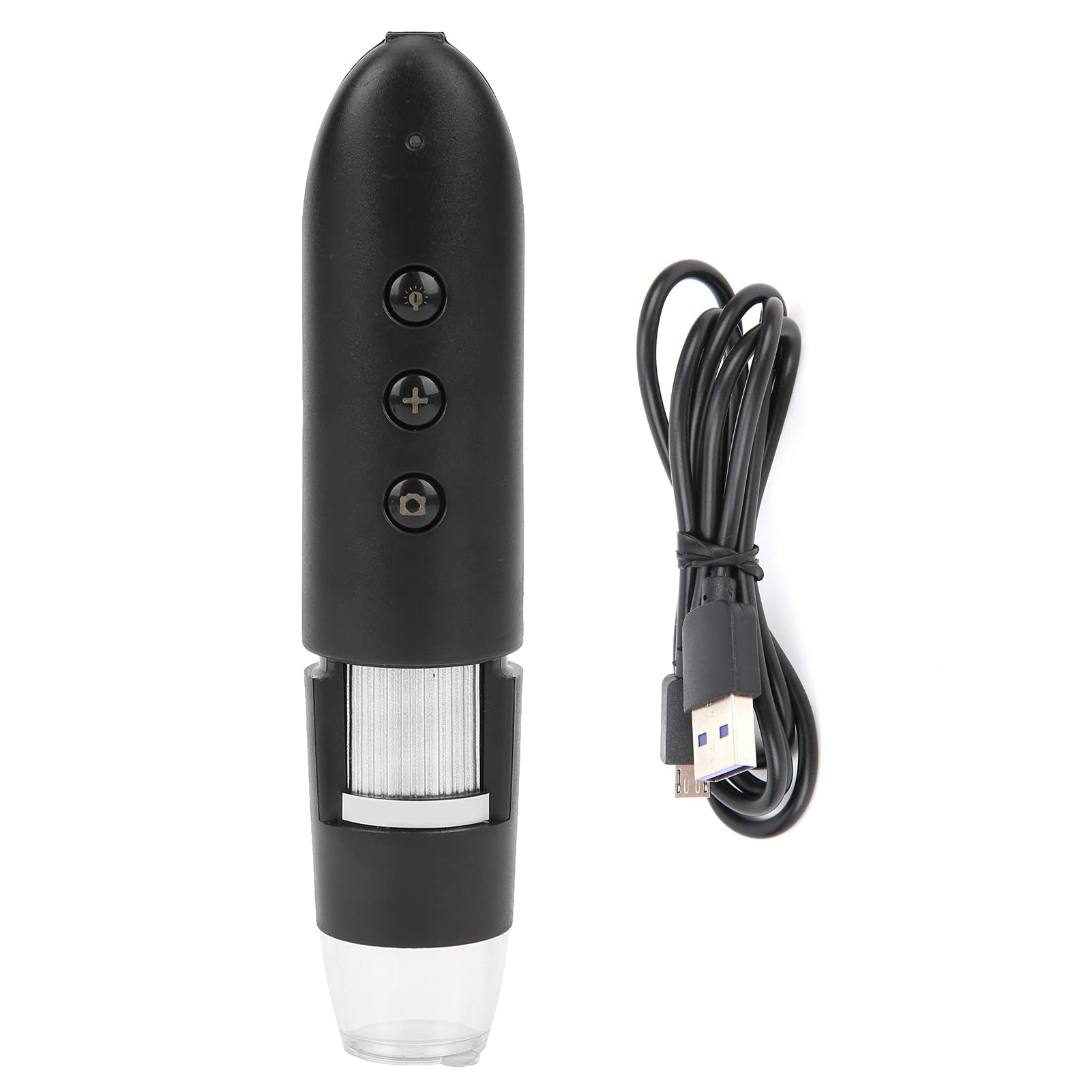 Cocoarm Microscopio Wifi, Telecamera di Ispezione HD USB Portatile per Microscopio Digitale 1600 X 1200 CMOS 1400mAh Ricaricabile con Luce LED per l'osservazione di Piccoli Oggetti Studenti