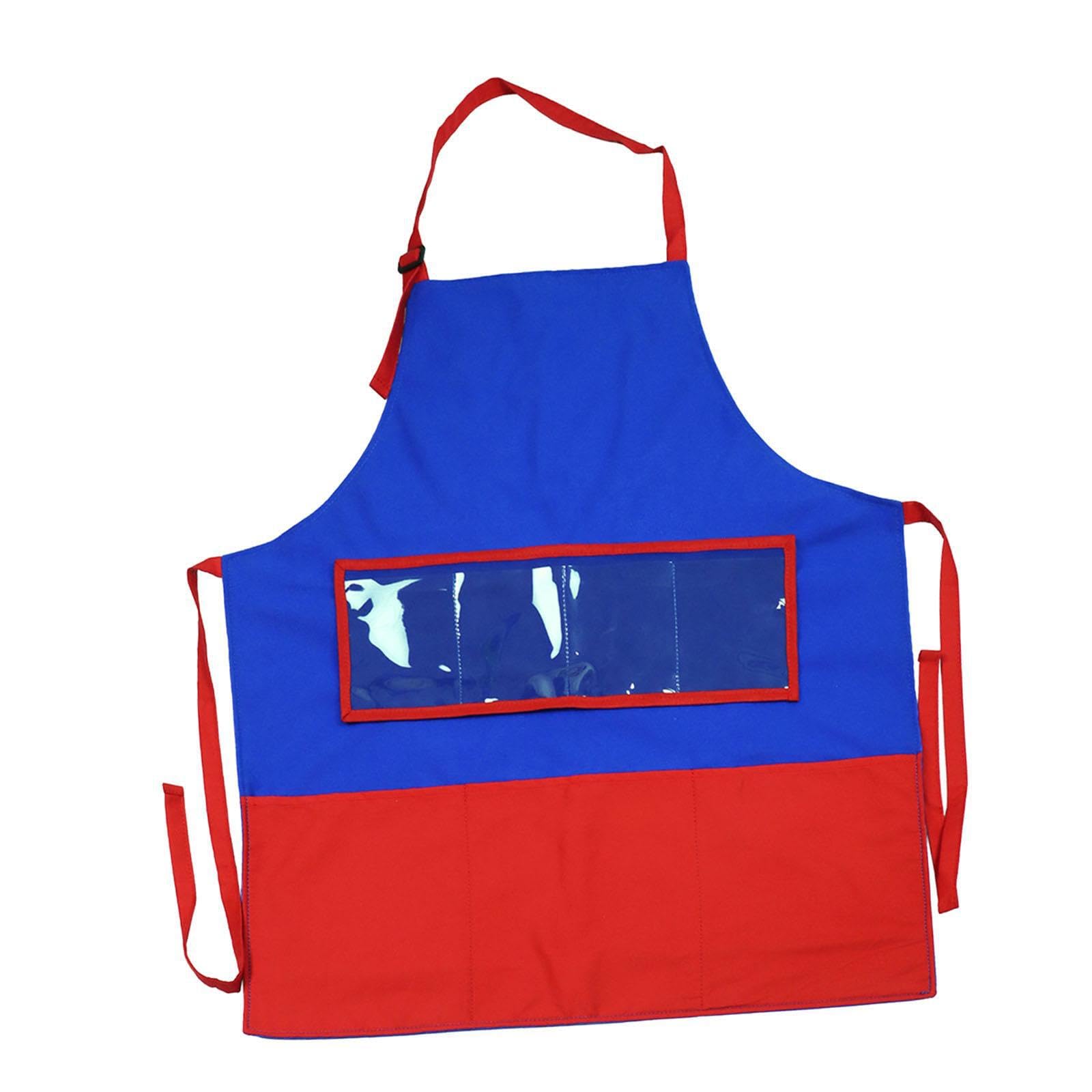 Delantal de de fieltro vívidamente agradable para la piel con bolsillos para la enseñanza cuentos en el aula, delantal bricolaje, narración cuentos,