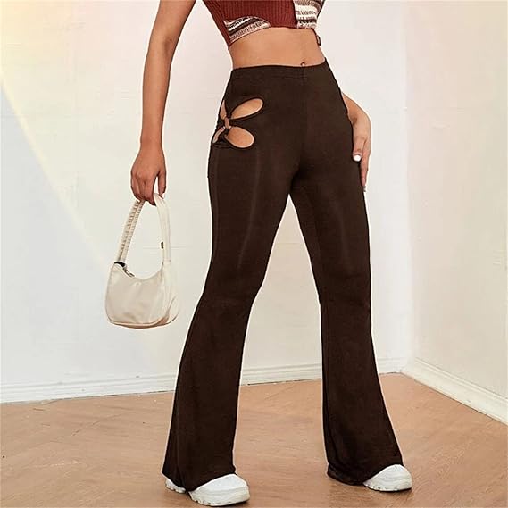 melt the lady cutout tight flare pants