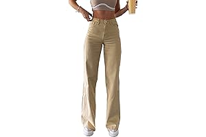 Vintage Tan Jeans Women: Relaxed Fit, Straight Leg, High Waisted