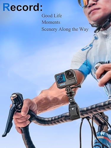 Miniatura 6 de Kolasels Soporte de abrazadera de cámara de pistolavarillaarco fácil de montar con 14 rosca para GoPro Hero 9876543+321 sesión de acción, accesorio