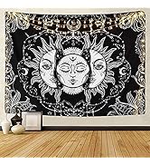 Tarot Wandteppich 70x100cm - Sonne Mond Stern Wahrsagung Deko