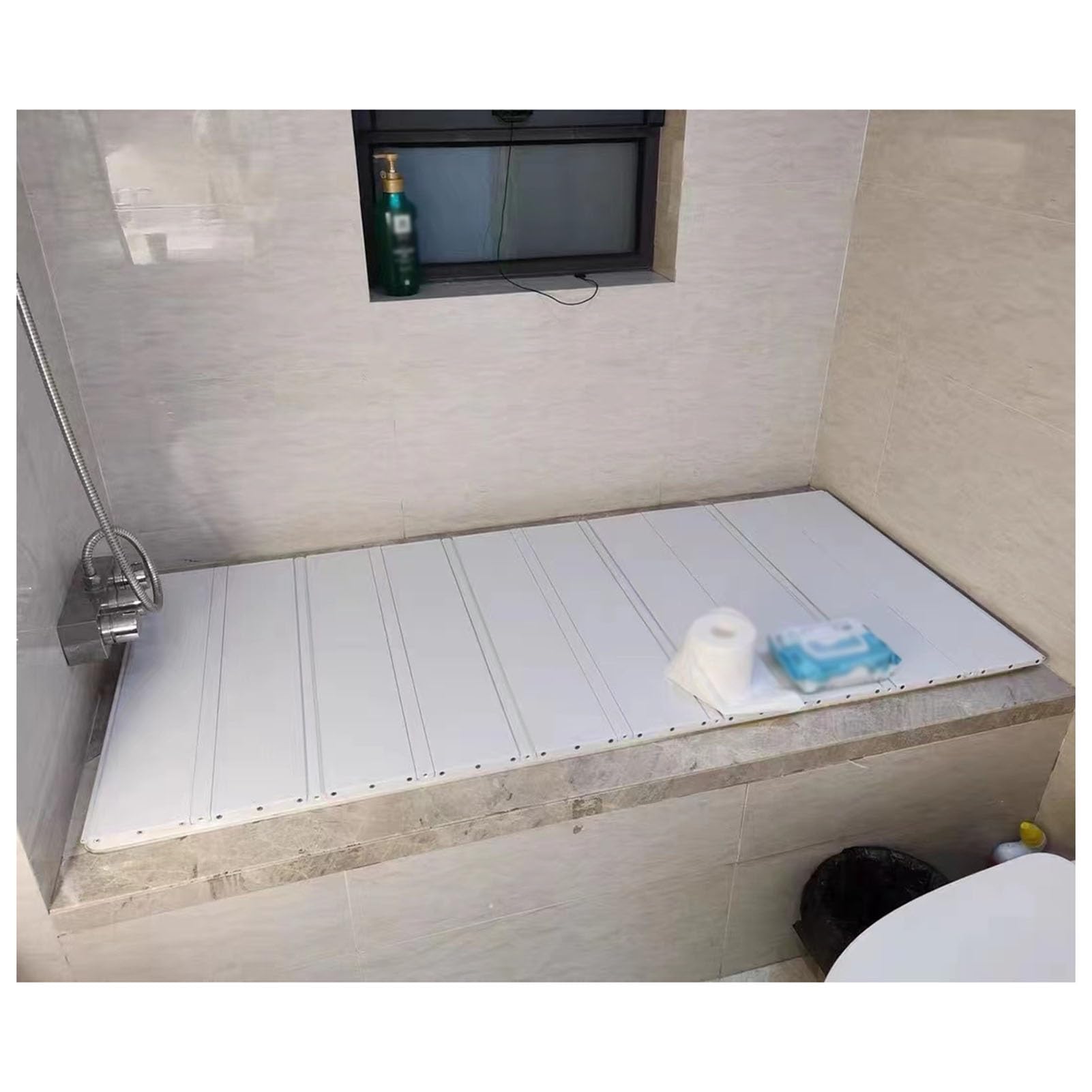 Housse de baignoire PVC pliable contre le refroidissement de l'eau support étanche pour livre