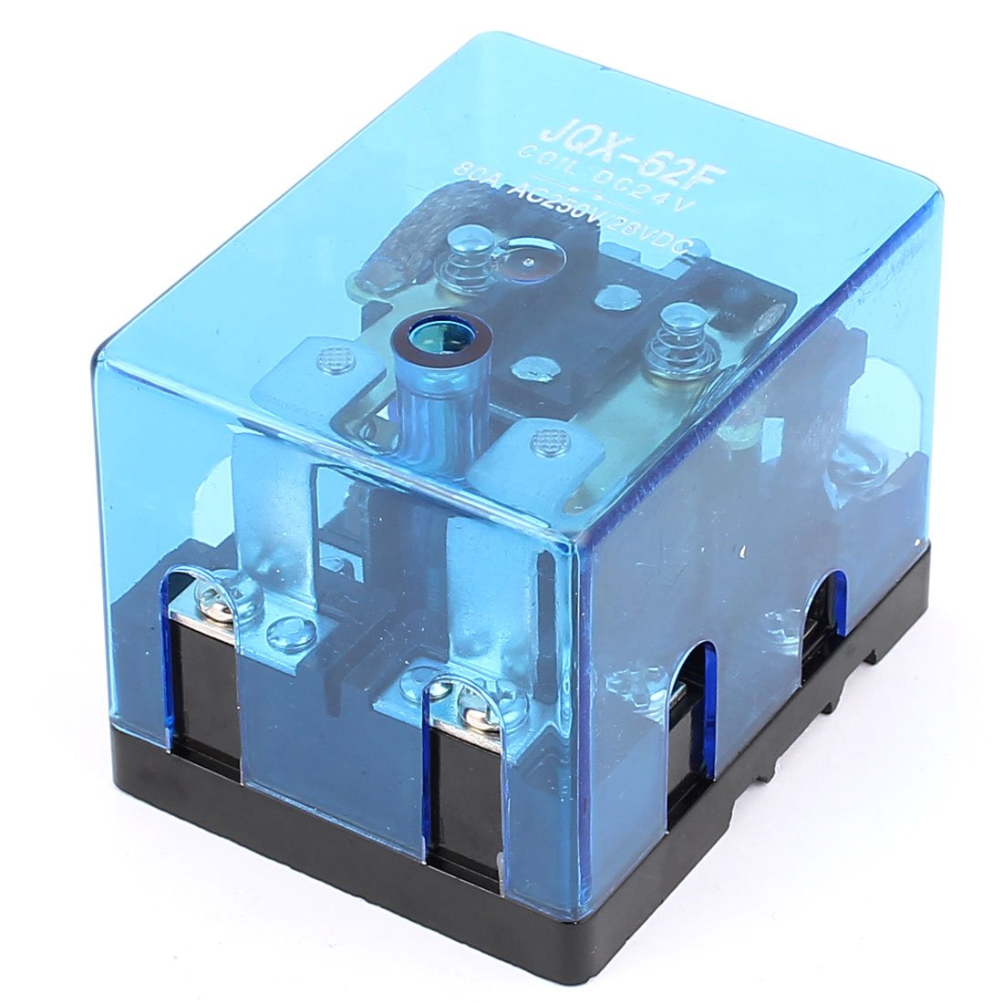 AQHYEBNSR JQX-62F DC 24V Coil DPDT High Power Relay 80A 250VAC /28VDC Blue Shell
