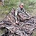 AUSCAMOTEK 270 Degree See Through Ground Blind for Deer Hunting, 2-3 Person Camouflage Blind