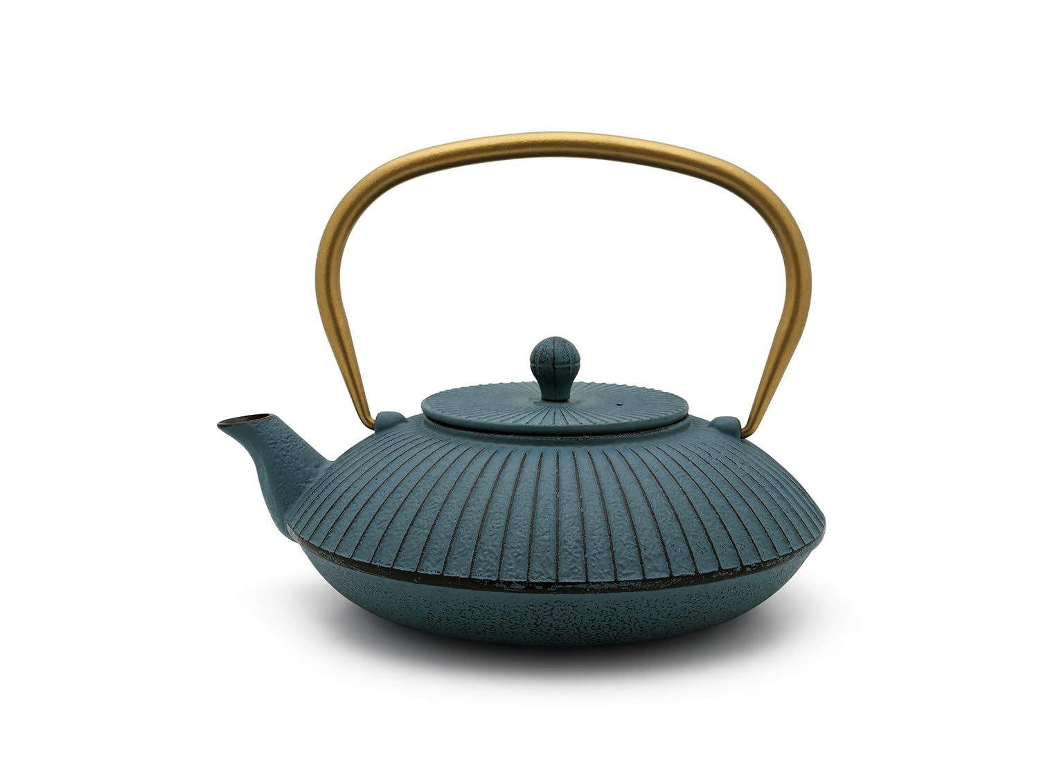 Bredemeijer - Linhai Teapot 1.1 L Cast Iron Petrol Gold