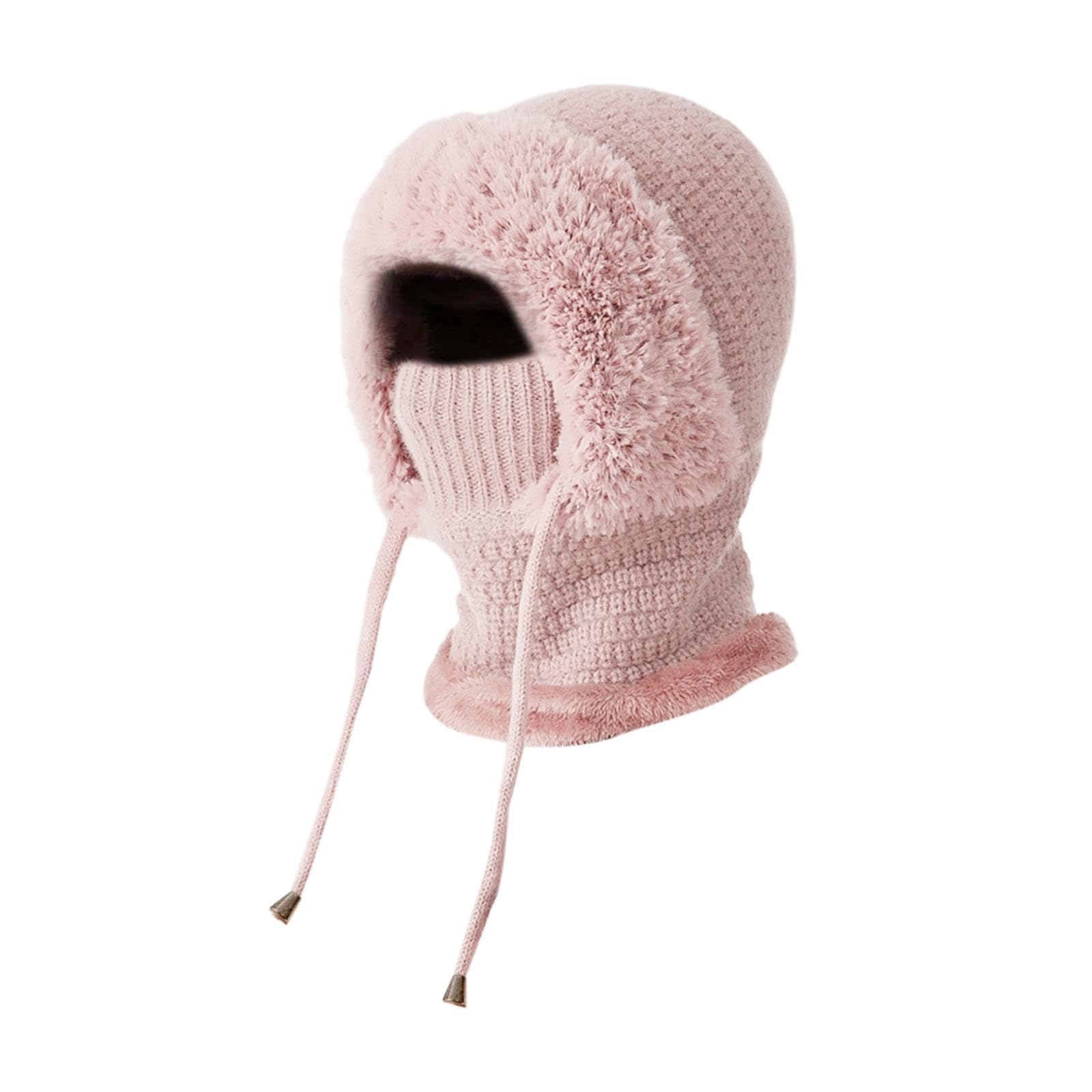 Enakshi Balaclava Hood Neck Warmer Thermal Full Face Mask For Winter Hiking Climbing Pink|Sporting Goods|Winter Sports|Clothing|Hats & Headwear-image-38