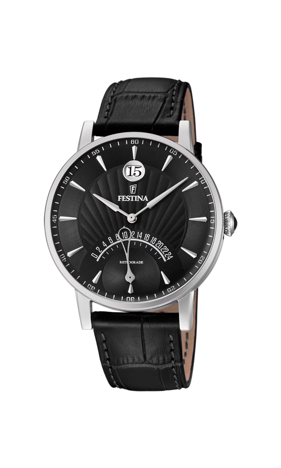 FestinaReloj FESTINA Para Hombre F16984/4 Outlet Caja de Acero inoxidable 316l Gris plata Correa de Cuero Negro