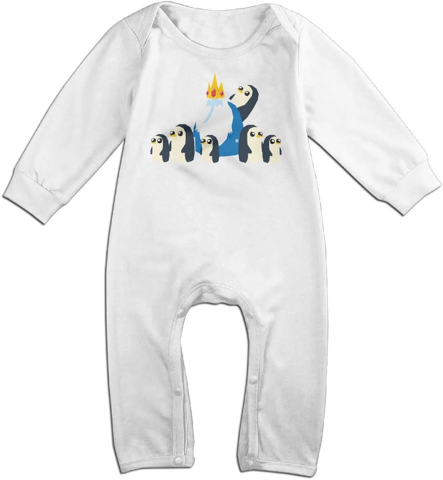 Cute Baby Bodysuit Outfits Adventure Time Funny Penguin Design Design Long Sleeve Baby Onesie