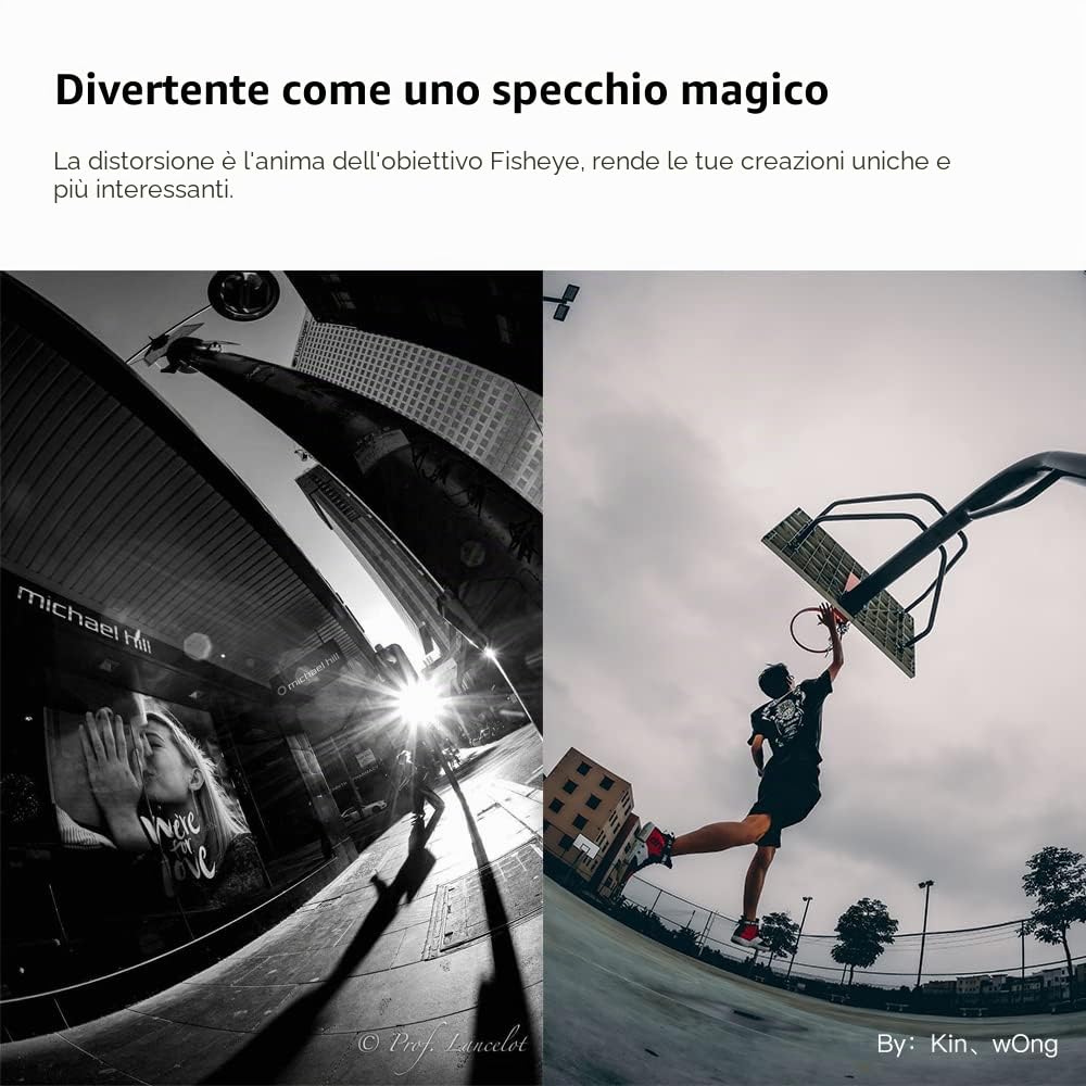 TT Artisan Fisheye - Obiettivo 11 mm f 2.8, compatibile con Sony E Mount ultra grandangolare per formato full frame in alloggiamento in alluminio, angolo di visione 180 gradi, Nero