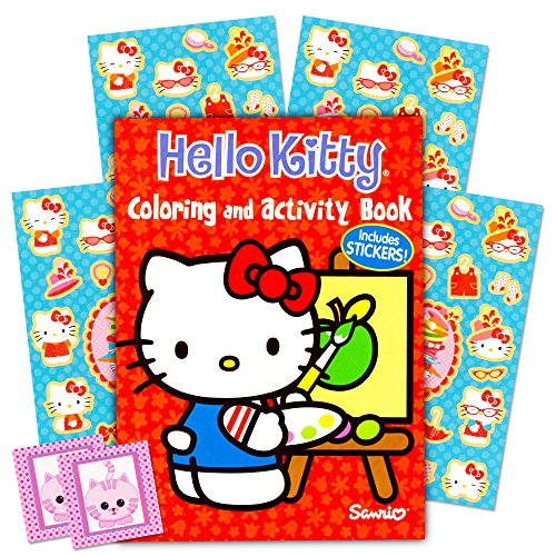 Hello Kitty Coloring Book and Stickers ~ 96 pg Coloring Book and Over 80 Hello Kitty Stickers plus B - //coolthings.us