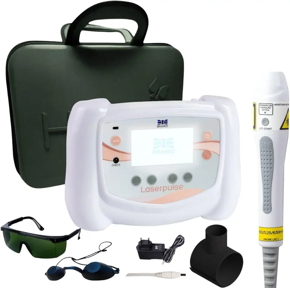 Kit Laserpulse Portatil Ibramed + Probe P1 LED RGB + Maleta Preta HSMed