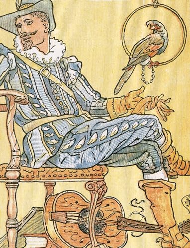 Tableau rétro My Lady Greensleeves pour habiller un grand mur vide