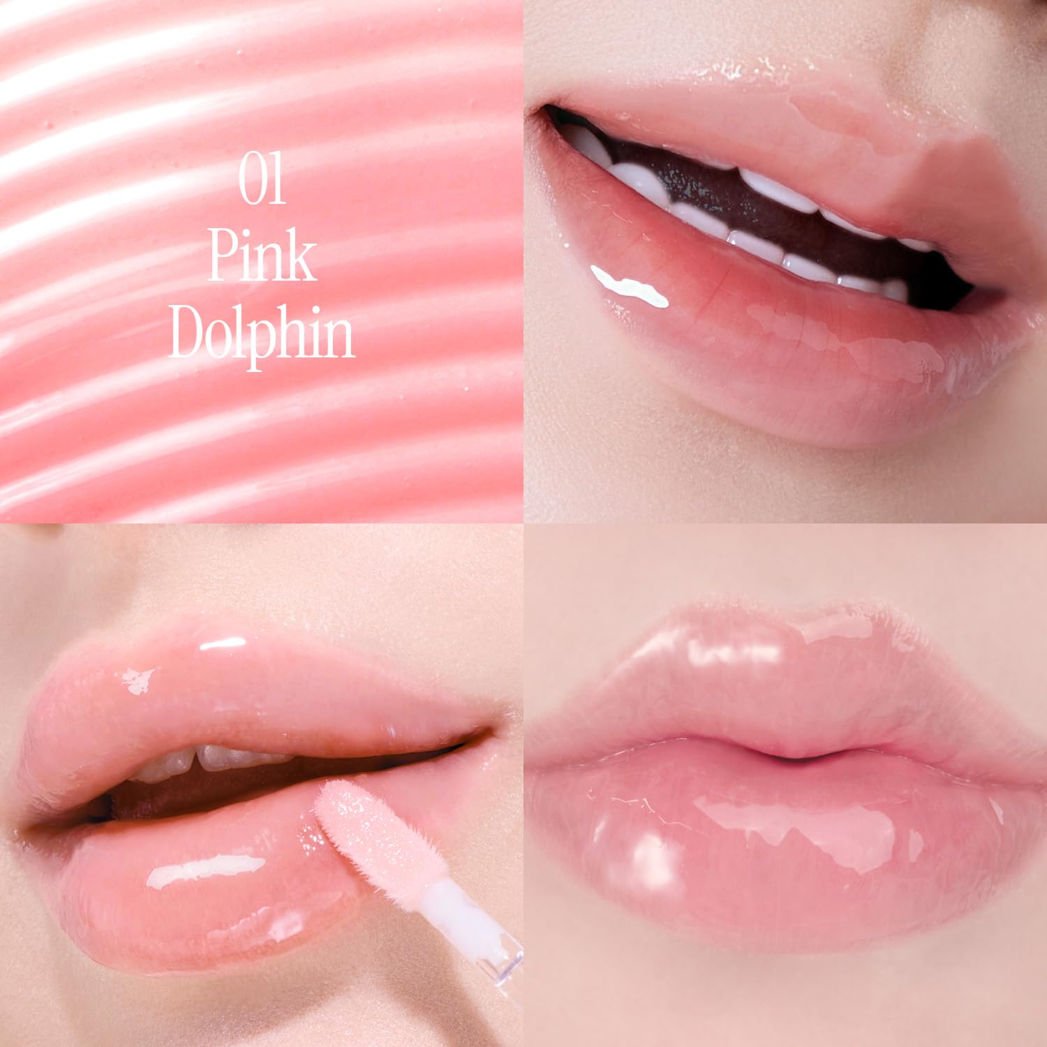Crystal Dewy Lip Gloss 5.0g (01 Pink Dolphin)