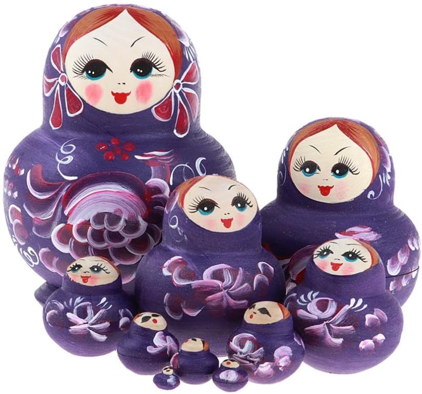 Tachiuwa マトリョースカ人形 ロシア人形 入れ子人形 ロシアの巣人形 インテリア 装飾 置き物 民芸