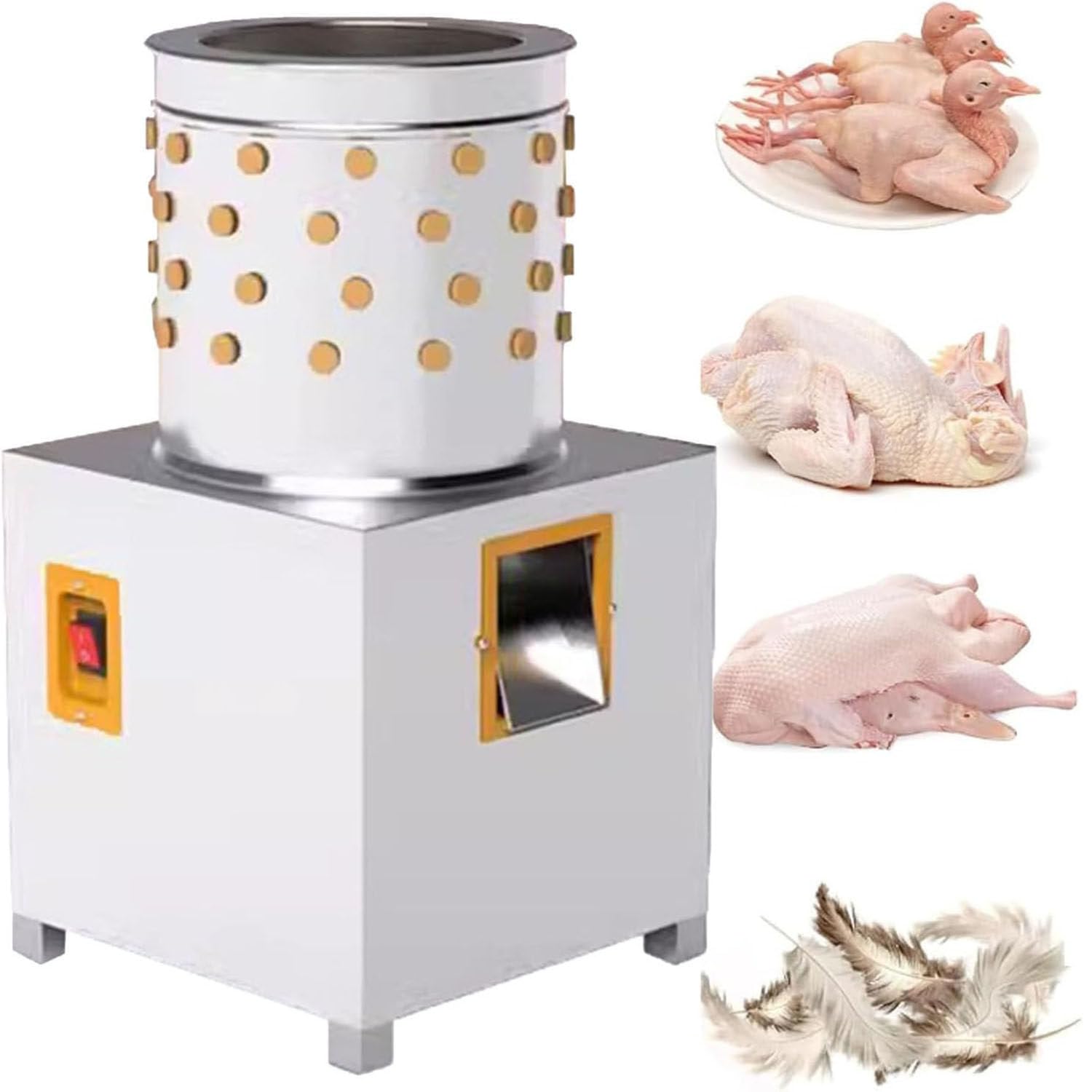 Spiumatrici per polli,Spennatrici per polli in Acciaio Inossidabile,Spennatrici per Piccoli Uccelli,Spumatrici Automatiche per polli,per Uccelli di quaglia