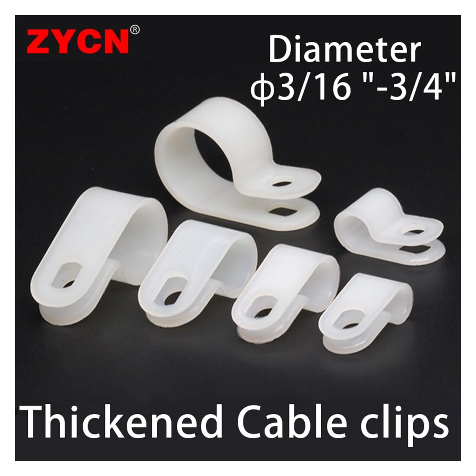 Clips De Câble CC-0/1 100 Pièces, Pince De Fixation De Fil En Nylon Épais