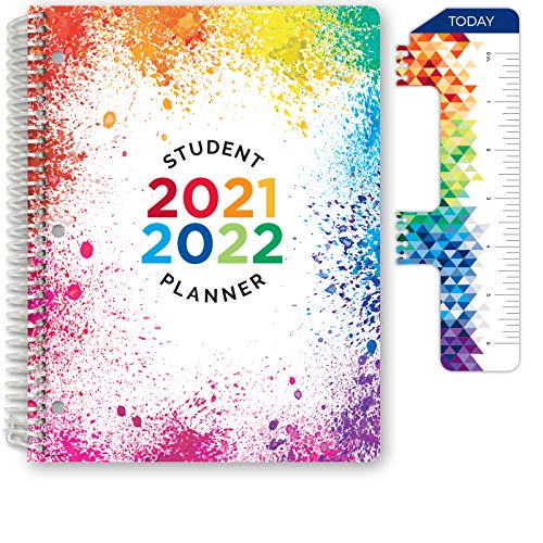 Global Datebooks Dated Elementary Student Planner for Academic Year 2021-2022 (Block Style - 8.5