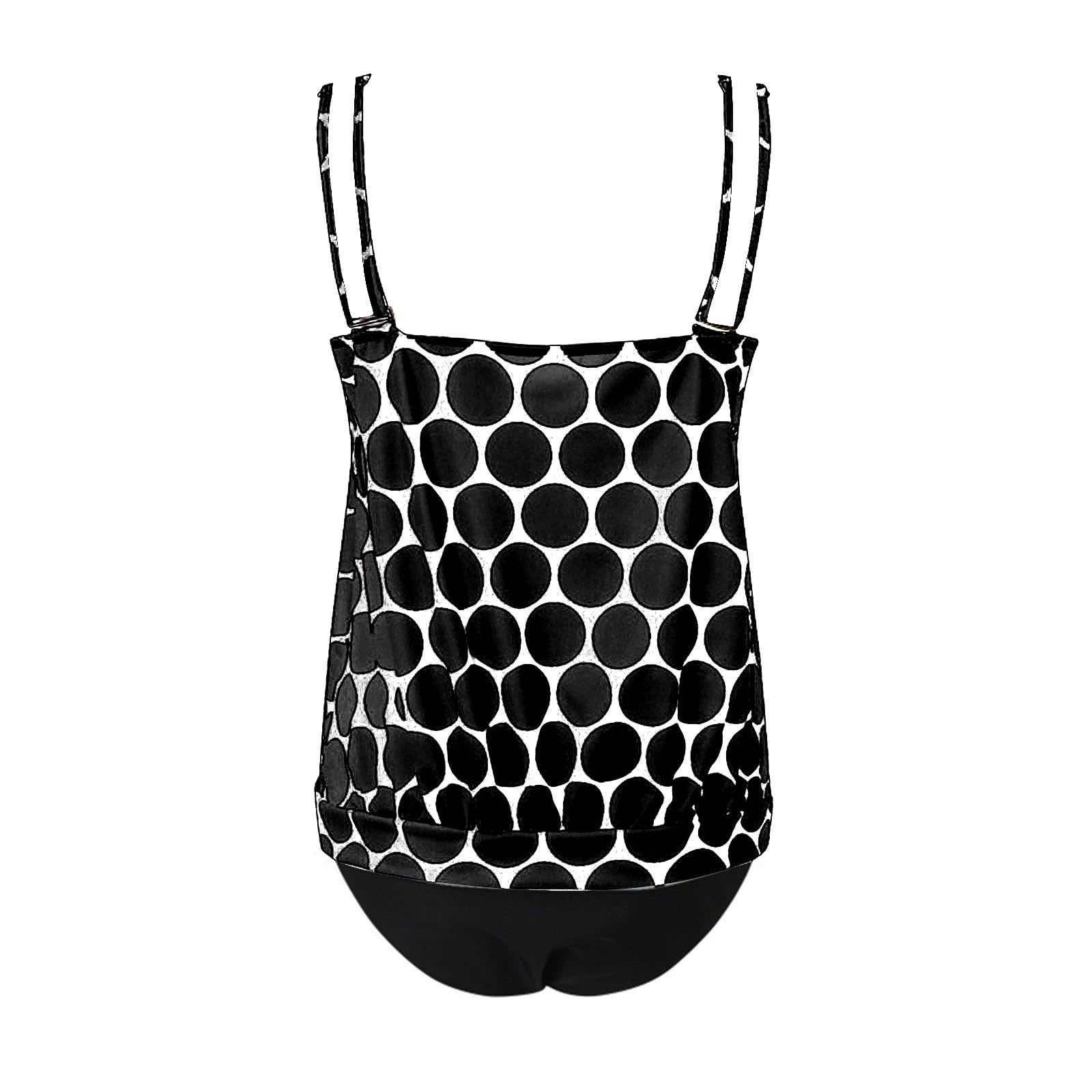 Maillot de bain tankini pour femme - Haut de bikini creux avec short de bain - Maillot de bain conservateur deux pièces - T-shirt pour homme