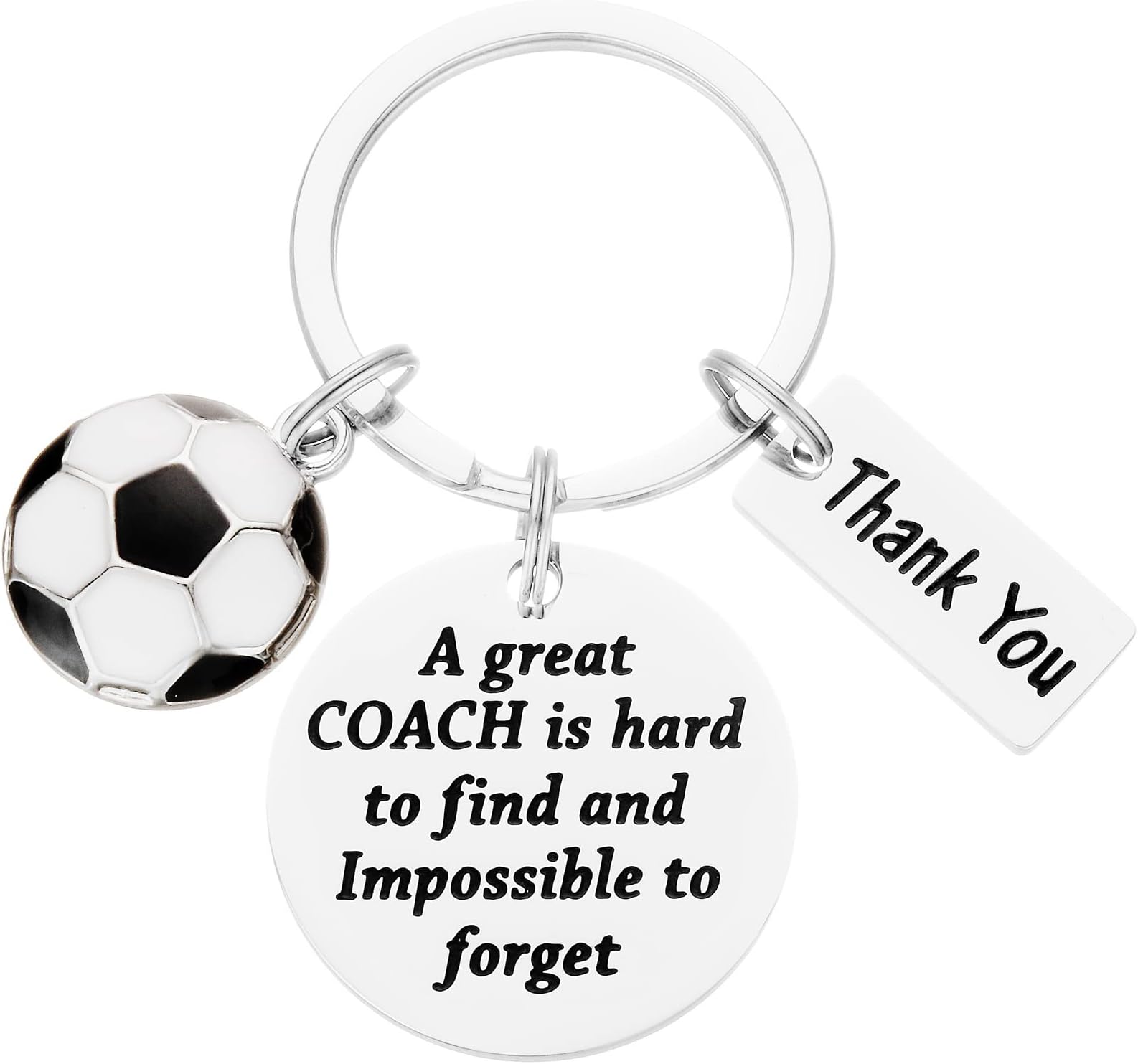 Soccer Coach Keychain Gifts for Men Funny Women Keyring Present Thank You Football Accessories Soccer Coach Keychain