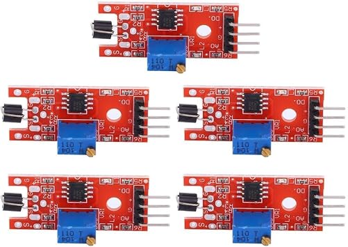 5Pcs Adjustable Sensitivity Single Channel Signal Output Human Body Touch Module Sensor Board with Fixed Bolt Holes for Easy Installation